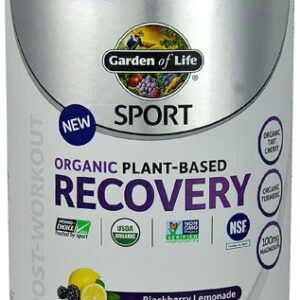 Garden of Life Sport Organic Post-Workout Plant-Based Recovery Blackberry Lemonade -- 15.73 oz