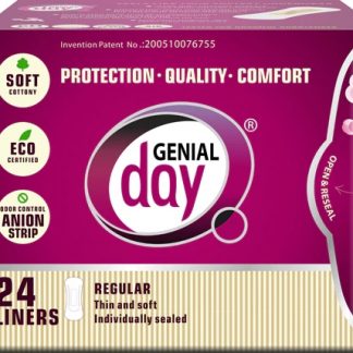 Genial Day Feminine Liners Regular -- 24 Liners