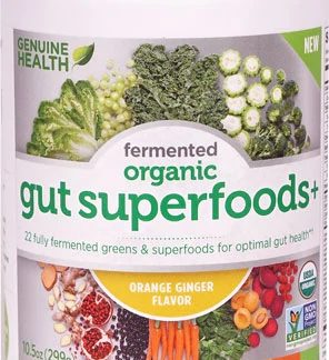 Genuine Health Fermented Organic Gut Superfoods Plus Orange Ginger -- 23 Servings