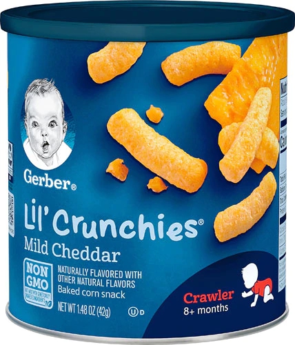 Gerber Lil' Crunchies® Mild Cheddar -- 1.48 oz