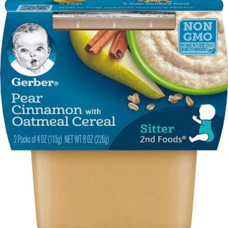 Gerber Oatmeal Cereal Pear Cinnamon -- 2 Packs