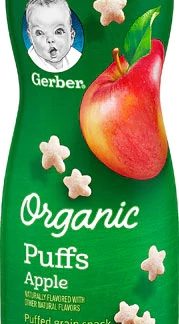 Gerber Organic Puffs Puffed Grain Snack Apple -- 1.48 oz