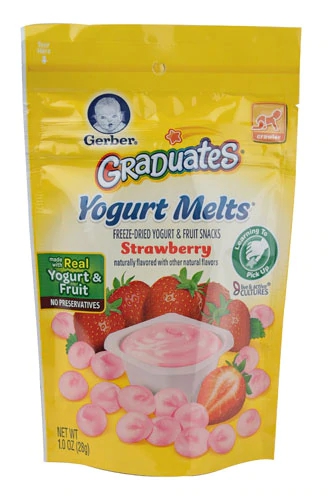 Gerber Yogurt Melts Strawberry -- 1 oz
