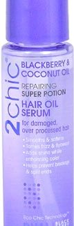 Giovanni 2chic® Repairing Super Potion Hair Oil Serum with Blackberry & Coconut Oil -- 2.75 fl oz