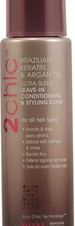 Giovanni 2chic™ Ultra-Sleek Leave-In Conditioning and Styling Elixir with Brazilian Keratin and Argan Oil -- 4 fl oz