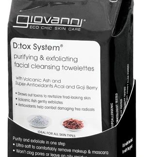 Giovanni D:tox System® Facial Cleansing Towelettes -- 30 Towelettes
