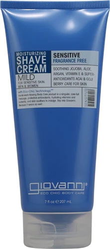 Giovanni Moisturizing Shave Cream Sensitive Skin Men and Women Fragrance Free -- 7 fl oz