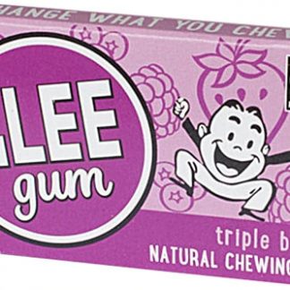 Glee Gum All Natural Chewing Gum Triple Berry -- 16 Pieces