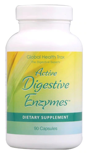 Global Health Trax Active Digestive Enzymes™ -- 90 Capsules