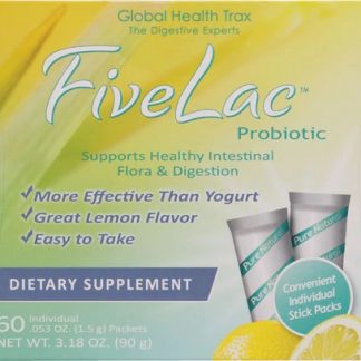 Global Health Trax FiveLac™ Probiotic Lemon -- 60 Packets