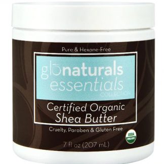 Glonaturals Essentials Collection Certified Organic Shea Butter -- 7 fl oz (207 mL)