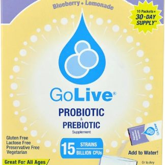 GoLive Probiotic & Prebiotic Citrus Blueberry-Lemonade -- 10 Packets