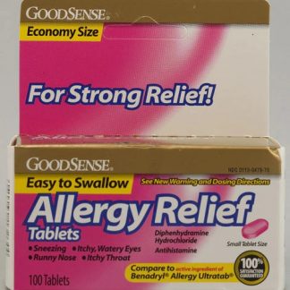 Good Sense Antihistamine Allergy Relief -- 100 Tablets