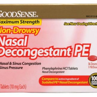 Good Sense Non-Drowsy Nasal Decongestant PE -- 36 Tablets
