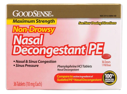 Good Sense Non-Drowsy Nasal Decongestant PE -- 36 Tablets