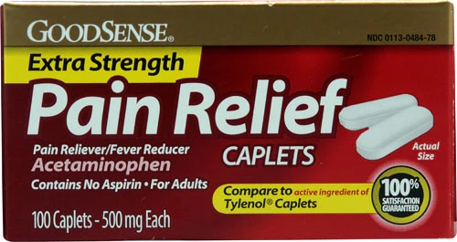 Good Sense Pain Relief Extra Strength Acetaminophen -- 500 mg - 100 Caplets