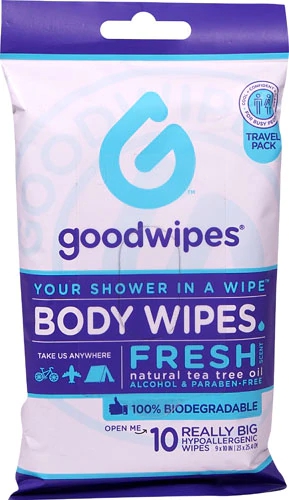 Goodwipes Body Wipes Fresh Travel Pack -- 10 Wipes