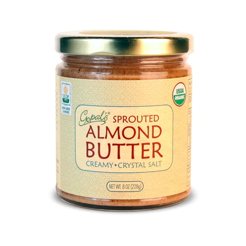 Gopal's Sprouted Almond Butter, Creamy Crystal Salt -- 8 oz