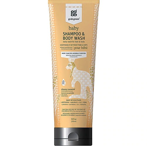 GrabGreen Baby Shampoo & Body Wash -- 10 oz