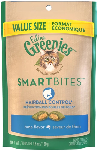 Greenies Smartbites Hairball Control Tuna -- 4.6 oz