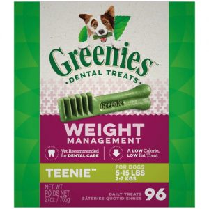 Greenies Weight Management Tennie Dog Dental Treats 5-15 lbs. -- 27 oz