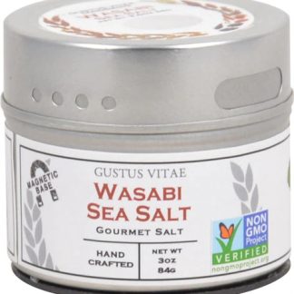 Gustus Vitae Gourmet Salt In Magnetic Tin Wasabi -- 3 oz