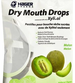 Hager Pharma Dry Mouth Drops with Xylitol Melon -- 2 oz