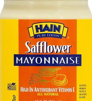 Hain Pure Foods Safflower Mayonnaise -- 12 oz