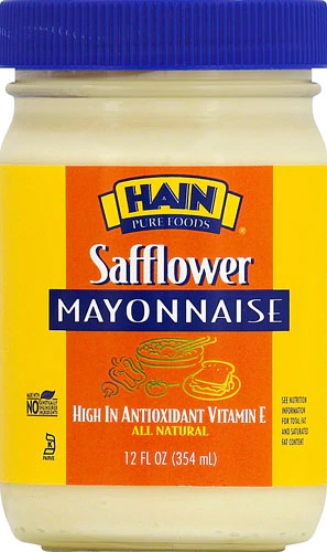 Hain Pure Foods Safflower Mayonnaise -- 12 oz