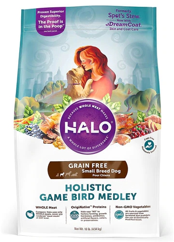 Halo Purely For Pets Spot's Stew® for Dogs Toy & Small Breed Turkey Duck & Pheasant -- 10 lbs
