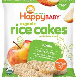 Happy Baby Organic Rice Cakes Apple -- 1.4 oz