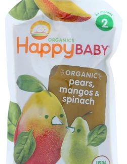 Happy Baby Simple Combos Stage 2 Organic Baby Food Spinach Mangos and Pear -- 3.5 oz