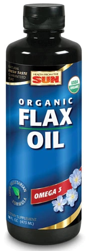 Health From the Sun Organic Flax Oil -- 16 fl oz