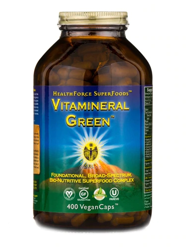 HealthForce Superfoods Vitamineral Green™ Version 5.5 -- 400 Vegan Caps™