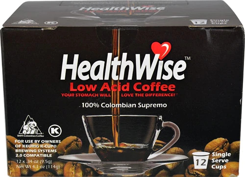HealthWise HealthWise™ Low Acid Coffee 100% Colombian Supremo -- 12 K-Cups