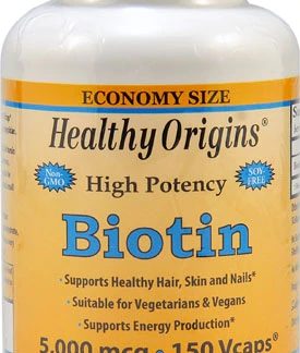 Healthy Origins Biotin -- 5000 mcg - 150 Vcaps®
