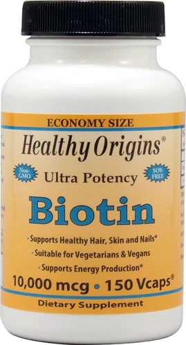 Healthy Origins Biotin -- 10000 mcg - 150 Vcaps®