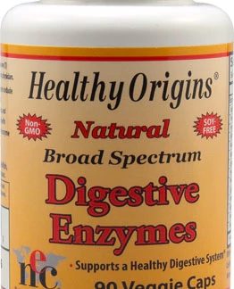 Healthy Origins Broad Spectrum Digestive Enzymes -- 90 Veggie Caps