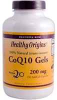 Healthy Origins CoQ10 Gels -- 200 mg - 150 Softgels
