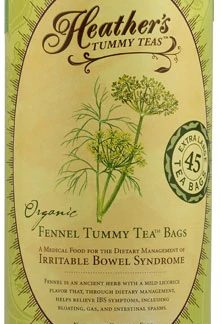 Heather's Tummy Care Organic Fennel Tummy Tea -- 45 Tea Bags