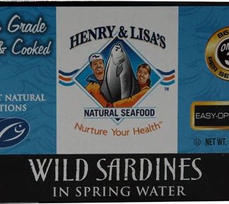 Henry & Lisa's Natural Seafood Wild Sardines in Spring Water -- 4.25 oz