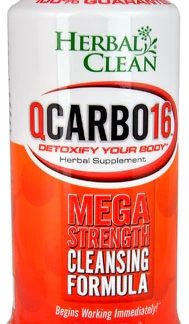 Herbal Clean QCarbo16™ Mega Strength Cleansing Formula Strawberry Mango -- 16 fl oz