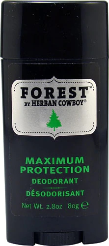 Herban Cowboy Maximum Protection Deodorant Forest -- 2.8 oz