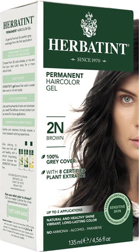 Herbatint Permanent Haircolor Gel 2N Brown -- 135 mL