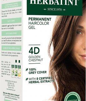Herbatint Permanent Haircolor Gel 4D Golden Chestnut -- 135 mL