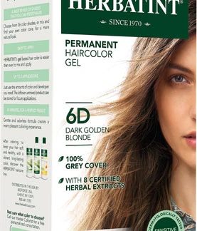 Herbatint Permanent Haircolor Gel 6D Dark Golden Blonde -- 135 mL
