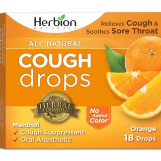 Herbion All Natural Cough Drops Orange -- 18 Drops