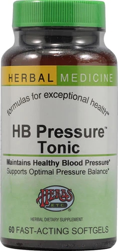 Herbs Etc. HB Pressure™ Tonic -- 60 Softgels