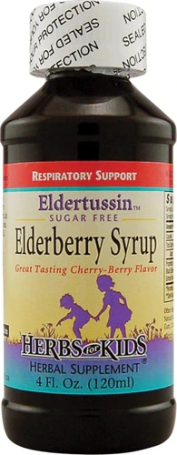 Herbs For Kids Eldertussin™ Sugar Free Elderberry Syrup Cherry Berry -- 4 fl oz