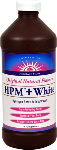 Heritage Products Hydrogen Peroxide Mouthwash HPM™ plus White -- 16 fl oz